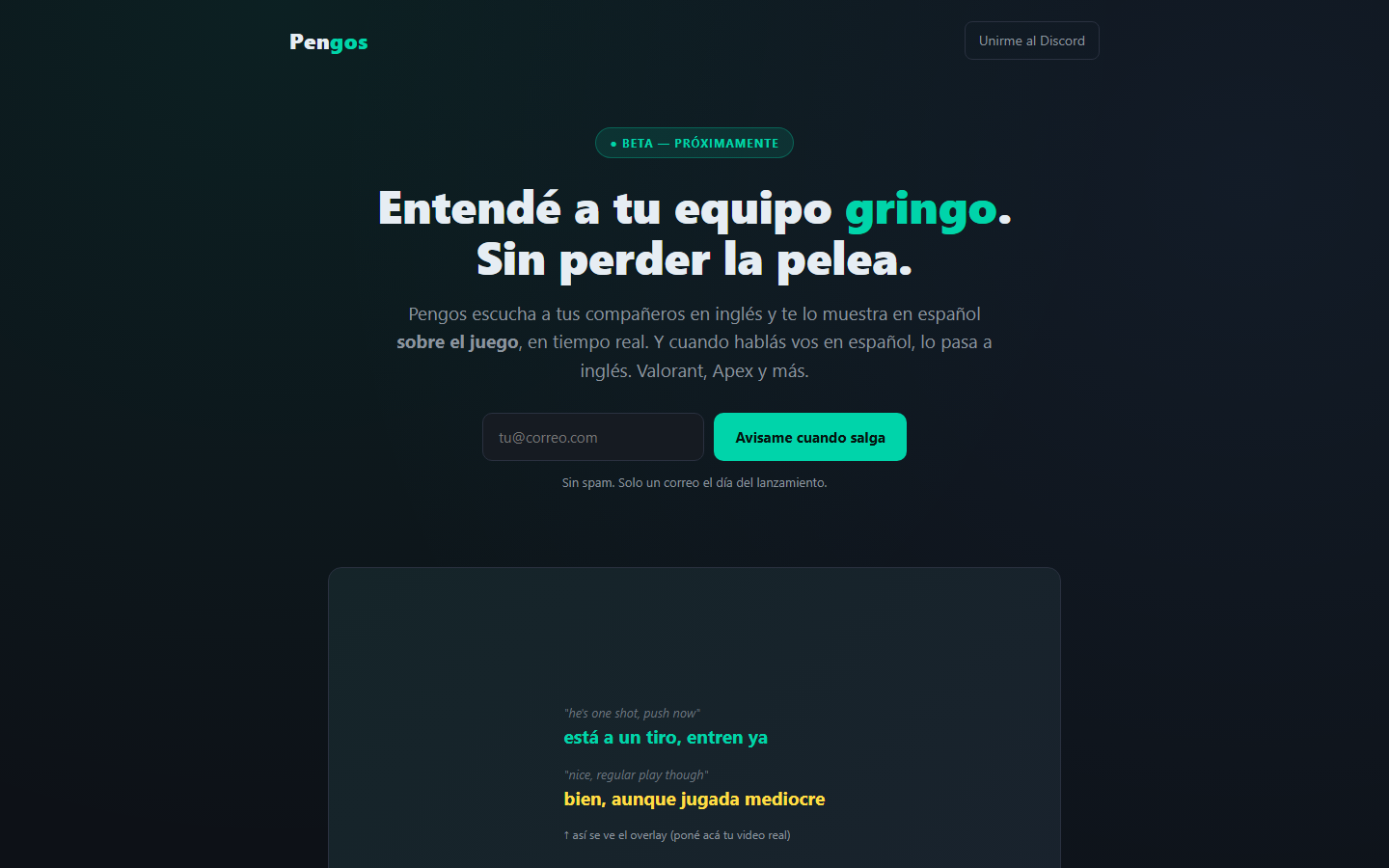Captura del proyecto Pengos